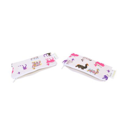 Itzy Ritzy Snack Happens Mini Bag, 2-Pack Llama Glama - Itzy Ritzy Diaper Bags & Accessories
