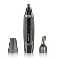 Professional Nose Hair Trimmer, ZOOMMATE Powerful Waterproof Nose Ear Hair Trimmer for Men , Wet/Dry Use Nose Clippers with LED light, Battery Operated(Included an AA Battery)