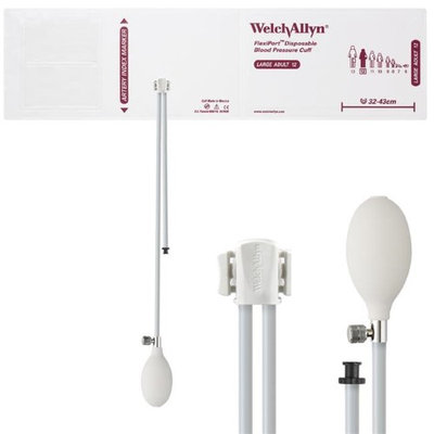 Welch Allyn WEL SOFT-12-2BV Flexiport Blood Pressure Cuff for Inflation System Large Adult - Pack of 20