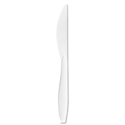 SOLO Cup Company Reliance Mediumweight Cutlery Standard Size Knife Boxed White 1000/Carton (SOLO Cup Company RSWKX-0007)