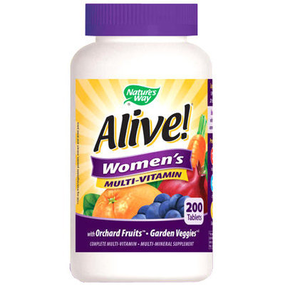 Alive! Women's Multi-Vitamin, Value Size, 200 Tablets, Nature's Way