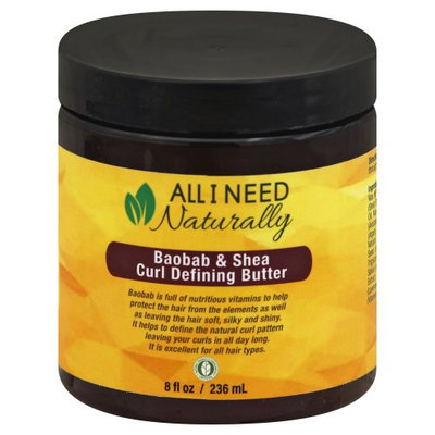 All I Need Naturally Baobab & Shea Curl Define Butter 8 fl oz