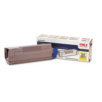 Oki 43324417 Yellow Toner Cartridge for C6100 Series/C5550n MFP - Type C8