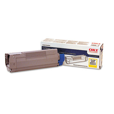 Oki 43324417 Yellow Toner Cartridge for C6100 Series/C5550n MFP - Type C8