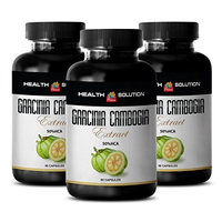 Fat burner mood enhancer - GARCINIA CAMBOGIA EXTRACT - Garcinia powder - 3 Bottles 180 Capsules