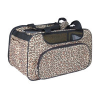 Anima Brown Leopard Bag Carrier Mesh Window For Pet Dog Cat - One Size