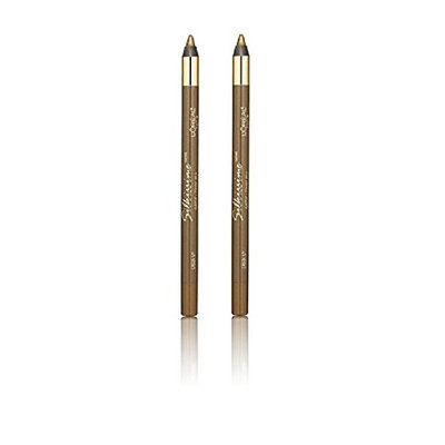 L'Oreal Infallible Never Fail Silky Pencil Eyeliner, Silkissime #720 Green Ivy (2 Pack) + FREE Luxury Luffa Loofah Bath Sponge On A Rope, Color May Vary