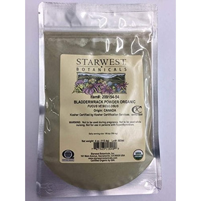 Starwest Botanicals Organic Bladderwrack Powder - 4 oz