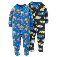 Child of Mine by Carter's Baby Toddler Boy Blanket Fleece Pajamas, 2 Pack