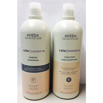 Aveda Color Conserve Shampoo & Color Conserve Conditioner 33.8 FL. OZ. (Pack of 2)