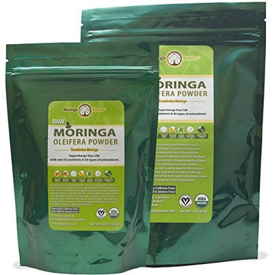 Moringa Source - Moringa Oleifera Raw Leaf Powder - 8 oz.