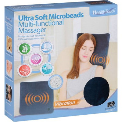Leader Light Limited Health Touch Ultra Soft Microbeads Multi-Functional Massager, Blue