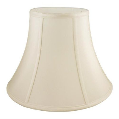 Round Bell Lampshade in Eggshell (20 in. Diam x 15 in. H)