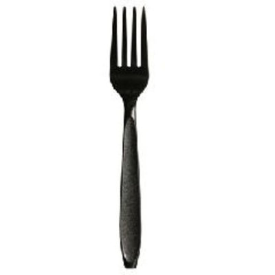 Dart SCCHSKF Impress Heavyweight Full-length Polystyrene Cutlery, Fork, Black, 1000/carton