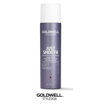 Goldwell Stylesign 1 Just Smooth Soft Tamer - Taming Lotion, 2.5 oz (with Sleek Steel Pin Tail Comb)