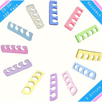 Pedicure Manicure Toe Separators Spacers Durable Soft Foam Individually Wrap Disposable For Nail Finger Foot Spa Professional Quality Home or Salon (60 Pack