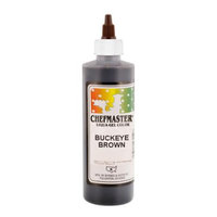 Chefmaster by US Cake Supply 10.5oz Buckeye Brown Liqua-Gel Cake Food Coloring