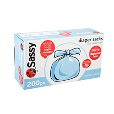 Sassy Disposable Diaper Sacks, Scented - 200 ct - 3 pack