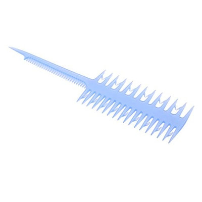 Baoblaze Salon Pro Weaving Comb Hair Dyeing Sectioning Highlighting Brush Coloring Comb-Light Blue/Black - Light blue