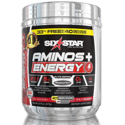 Iovate Health Science U.s.a. Inc. Six Stary Amino + Energy Fruit Punch
