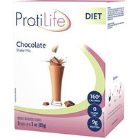 PROTILIFE Nutritional supplement CHOCOLATE flavor SHAKE mix 5 pouches - Nt. Wt. 3 Oz