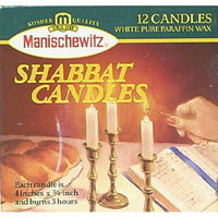 Manischewitz Shabbat Candles, 12 count, (Pack of 24)