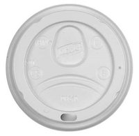 Dixie White Dome Lids for 10 oz. Insulated Paper Hot Cups