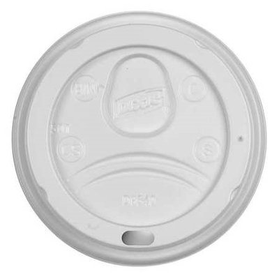Dixie White Dome Lids for 10 oz. Insulated Paper Hot Cups