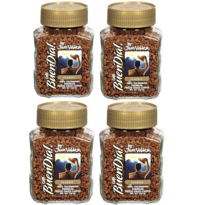Buendia by Juan Valdez Classic 100% Colombian Freeze Dried Coffee, 3.52 oz. Pack of 4