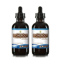 Secrets Of The Tribe Stoneroot Tincture Alcohol-FREE Extract, Wildcrafted (Collinsonia canadensis) Dried Root 2x4 oz
