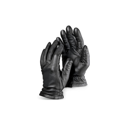 Unisex Black Synthetic Leather Fashion Driving Gloves (Medium)