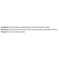 Organic Calendula Flowers - Whole - 4oz Resealable Bag - 100% Raw From Egypt - by Feel Good Organics
