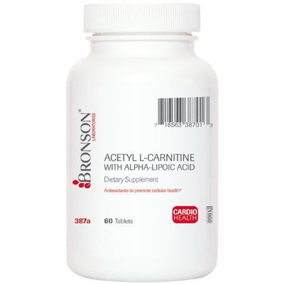 Acetyl L-Carnitine 500 mg with Alpha-Lipoic Acid 200 mg - 60 tablets