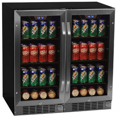 EdgeStar 160 Can Built-In Side-by-Side Beverage Cooler