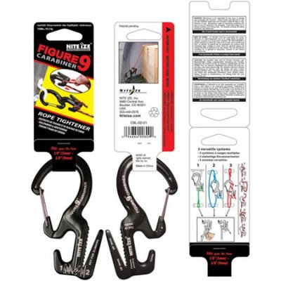 Nite Ize Large Carabiner, Figure 9, Black