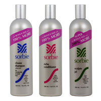 Hayashi Sorbie Sorbie Cleane Shampoo & Riche Conditioner & Sculpte Jel 16.9oz