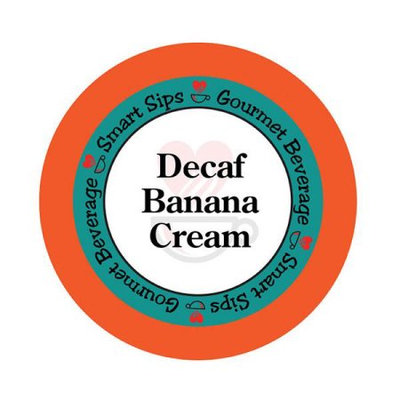 Smart Sips DECBANCREA24 Decaf Banana Cream Coffee for All Keurig K-cup Machines 24 Count