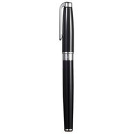 Caseti Poe Black Resin Roller Ball Pen