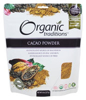 Organic Traditions - Cacao Powder - 8 oz(pack of 2)