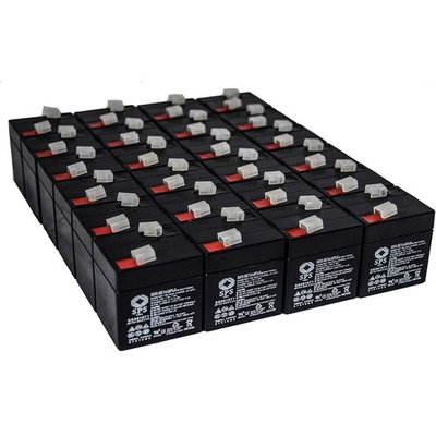 SPS Brand 6V 1 Ah (Terminal T1) Replacement battery for Lintronics MX06010 (24 PACK)