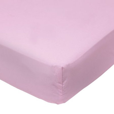 Baby Boom - Mix 'N Match Solid Fitted Crib Sheet, Pink