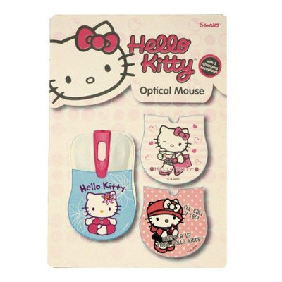 Sakar Hello Kitty Mouse - Optical - Cable - USB - Scroll Wheel