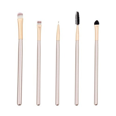 Weite 3 Colors 5pcs Wooden Handle Makeup Brush Set,Foundation Eyebrow Eyeliner Beauty Makeup Blush Cosmetic Concealer Brushes Kits
