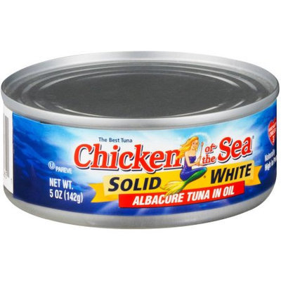 Chicken of the Sea Solid White Albacore Tuna in Oil, 5 oz, (Pack of 6)