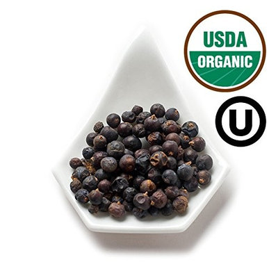 Spicely Organic Juniper Berries Whole 1.10 Ounce Jar Certified Gluten Free