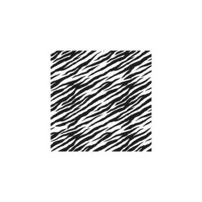 Amscan 224794 20''H x 20''W Black and White Zebra Striped Tissue Paper - 8 Sheets