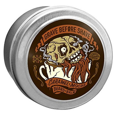 4 oz. GRAVE BEFORE SHAVE Caramel Mocha Blend Beard Balm (Caramel Mocha Coffee scent)
