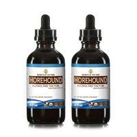 Secrets Of The Tribe Horehound Tincture Alcohol-FREE Extract, Organic Horehound (Marrubium vulgare) Dried Herb 2x4 oz