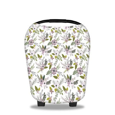 Besmall Breastfeeding Nursing Cover Scarf Baby Car Seat Canopy Stretchy Multi-Use