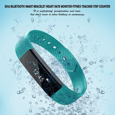 ID115 Bluetooth Smart Bracelet Heart Rate Monitor Fitness Tracker Step Counter